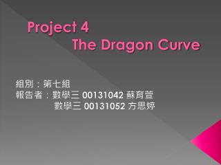 Project 4 The Dragon Curve