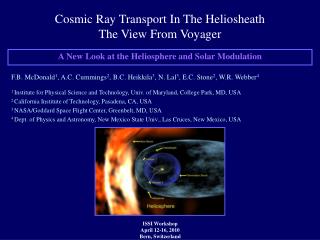 A New Look at the Heliosphere and Solar Modulation