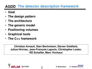 The detector description framework
