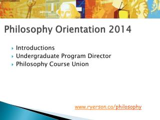 Philosophy Orientation 2014