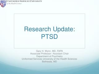 Research Update: PTSD