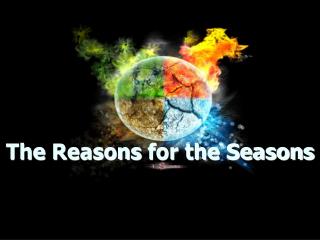 The Reasons for the Seasons