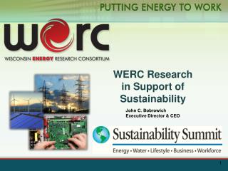 WERC Research in Support of Sustainability