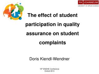 The effect of student participation in quality assurance on student complaints