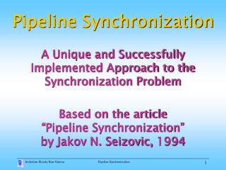 Pipeline Synchronization