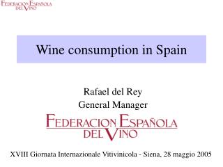 Wine consumption in Spain