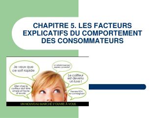 CHAPITRE 5. LES FACTEURS EXPLICATIFS DU COMPORTEMENT DES CONSOMMATEURS