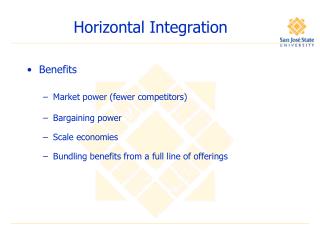 Horizontal Integration