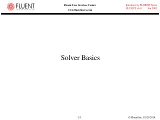 Solver Basics