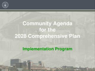 Community Agenda for the 2028 Comprehensive Plan