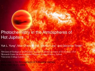 Photochemistry in the Atmospheres of Hot Jupiters