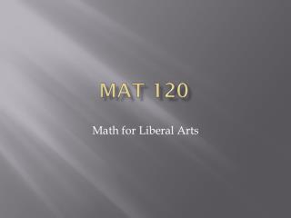 MAT 120