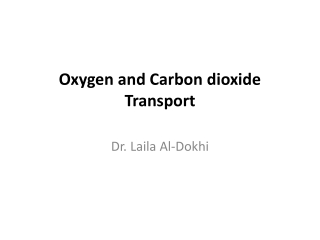 Oxygen and Carbon dioxide Transport