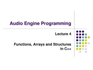 Audio Engine Programming