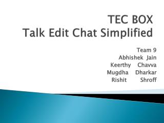 TEC BOX Talk Edit Chat Simplified