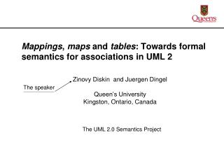 Mappings , maps and tables : Towards formal semantics for associations in UML 2