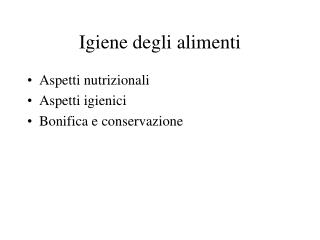 Igiene degli alimenti