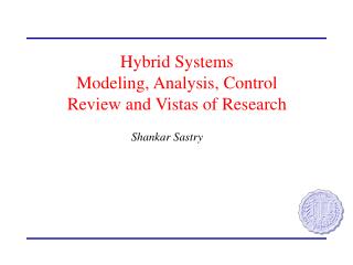 Hybrid Systems Modeling, Analysis, Control Review and Vistas of Research