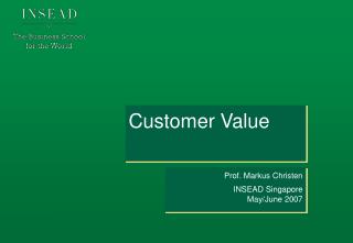 Customer Value