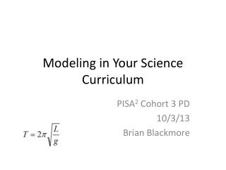 Modeling in Your Science Curriculum