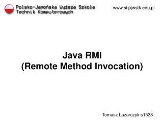 Java RMI (Remote Method Invocation)
