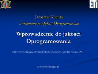 Wprowadzenie do jakości Oprogramowania