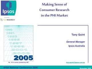 Making Sense of Consumer Research in the PHI Market