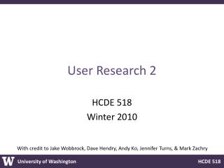 User Research 2