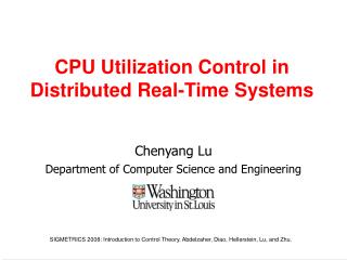 CPU Utilization Control in Distributed Real-Time Systems