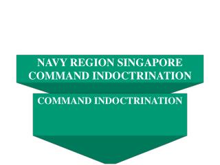 NAVY REGION SINGAPORE COMMAND INDOCTRINATION