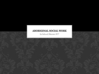 Aboriginal Social Work
