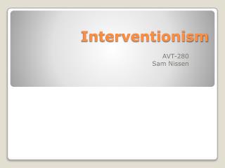 Interventionism