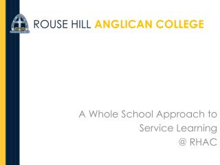 ROUSE HILL ANGLICAN COLLEGE