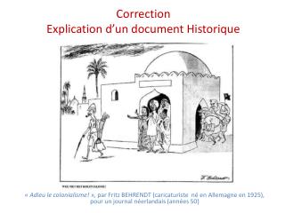 Correction Explication d’un document Historique