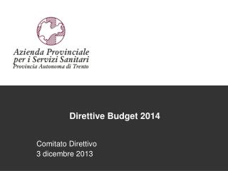 Direttive Budget 2014