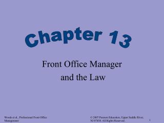 Front Office Manager and the Law