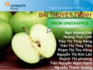 BÀI THUYẾT TRÌNH