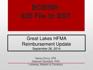 BCBSM: 835 File to BST