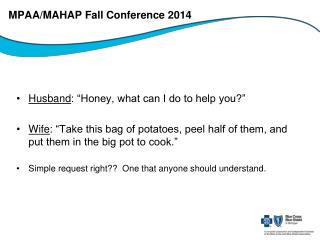 MPAA/MAHAP Fall Conference 2014