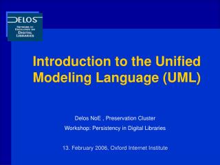 Introduction to the Unified Modeling Language (UML)