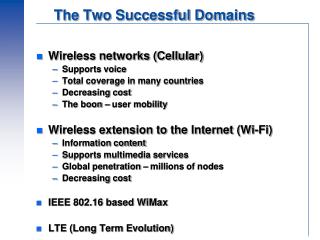 The Two Successful Domains