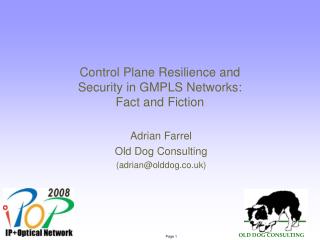 Control Plane Resilience and Security in GMPLS Networks: Fact and Fiction