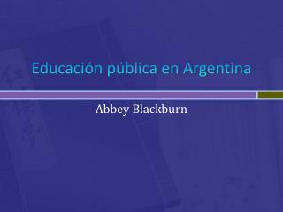 Educación pública en Argentina