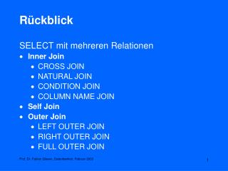 Rückblick