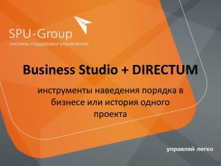 Business Studio + DIRECTUM