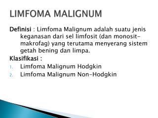 LIMFOMA MALIGNUM