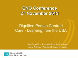 CNO Conference 27 November 2013