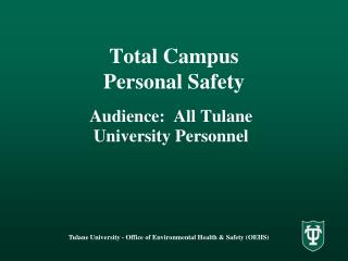 Total Campus Personal Safety