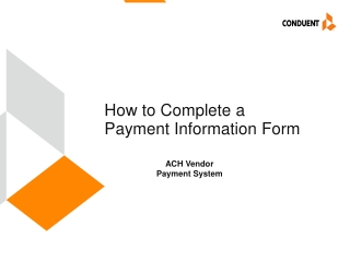 How to Complete a Payment Information Form
