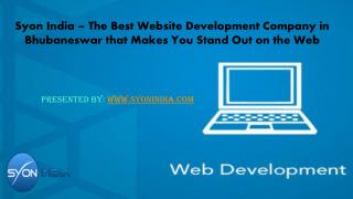 The Best Website Development Company in Bhubaneswar